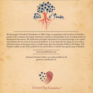 Sponsorship Plaque for Freedom Gallery